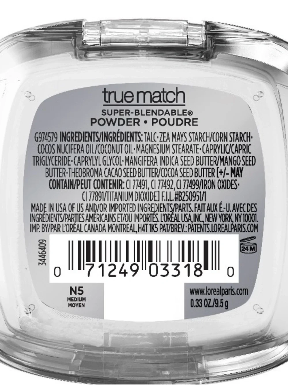 L'Oreal True Match Super-Blendable Powder — Medium N5 Warm Beige